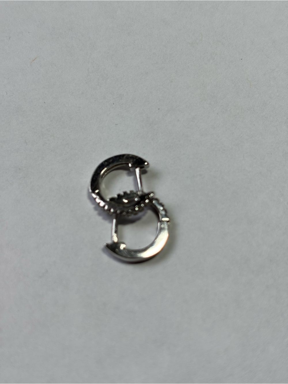 🎉5/$20 Silver Tone Pavé Huggie Hoop Earrings